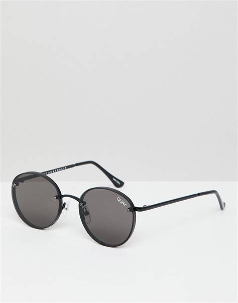 quay australia x elle ferguson farrah round sunglasses in black|X Elle Ferguson Farrah 53mm Round Sunglasses In Black/ Mint.